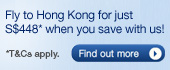 Fly to Hong Kong when you save with us!