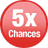 5x Chances
