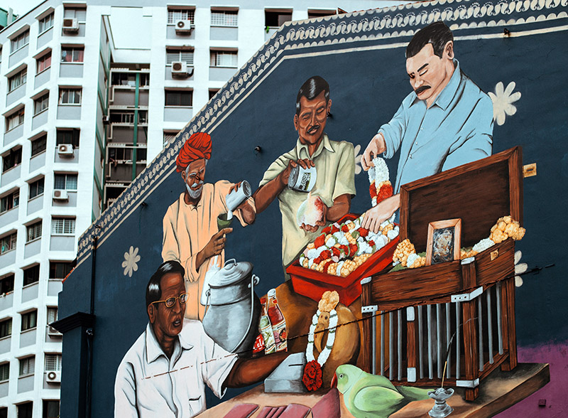 Mural in Little India, Singapore