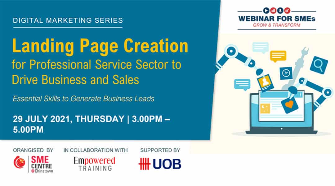 Landing Page Creation for Professional Service Sector to Drive Business and Sales