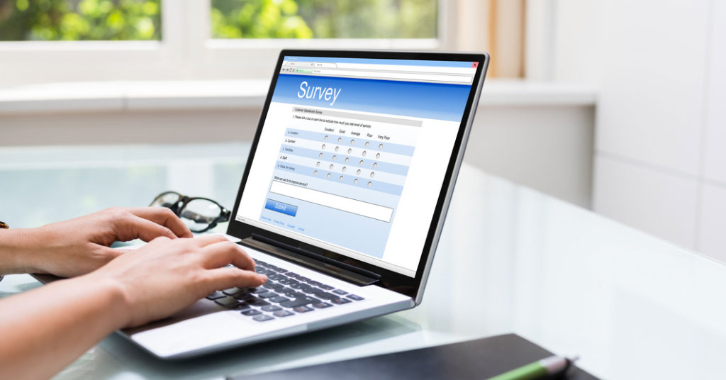 Image sample of a customised online survey in a Zoom Webinar registration page.