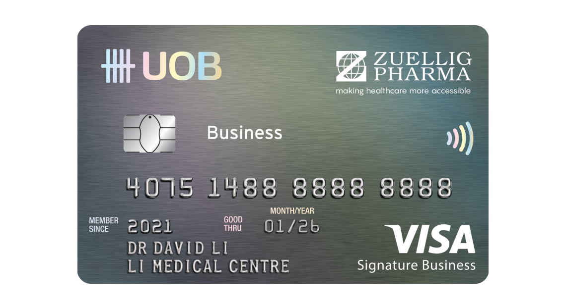 UOB Zuellig Signature Business Card
