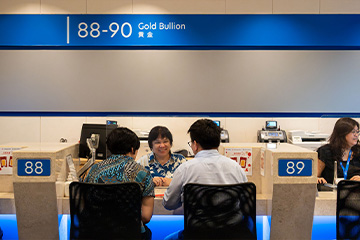 Gold Bullion counter