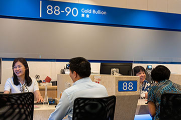 Gold Bullion counter