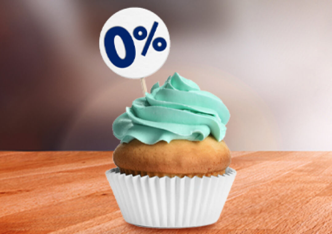 0% interest for online application