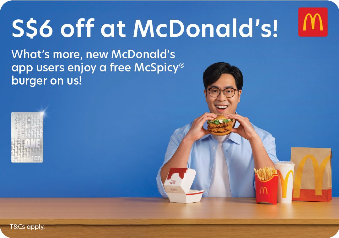 SG60: S$6 off at McDonald’s and new McDonald’s app users get a free McSpicy<sup>&reg;</sup>
