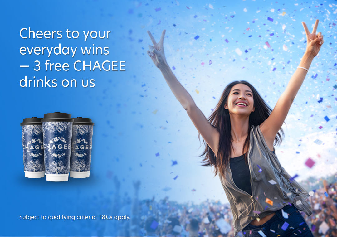 Cheers to your everyday wins – 3 free CHAGEE drinks on us!
