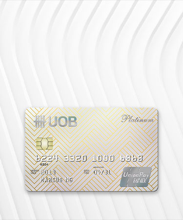 Turn your spend into cashback with UOB UnionPay Card.