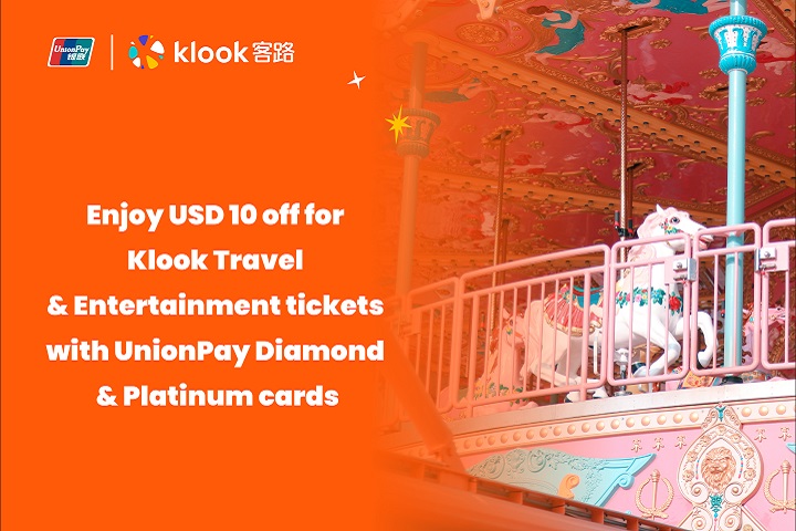 Enjoy USD 10 e-Voucher at KLOOK