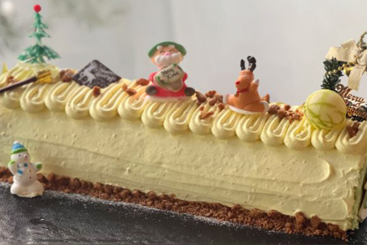 /Yuzu Lime Apricot log Cake (800g)
