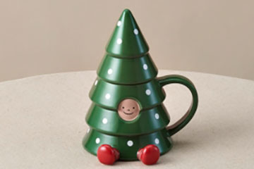 /Starbucks Carnival Tree Ceramic Mug