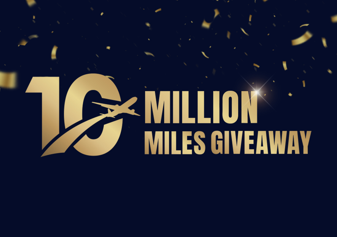 10 Million miles giveaway