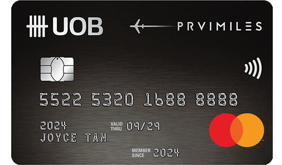 Apply for UOB PRVI Miles Card and enjoy up to 58,000 miles guaranteed!