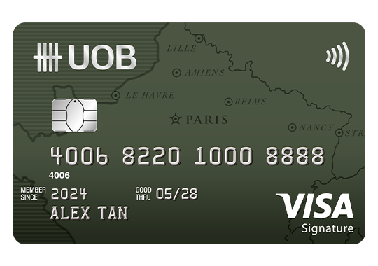 Get S$350 cash credit when you apply for UOB Visa Signature Card now!