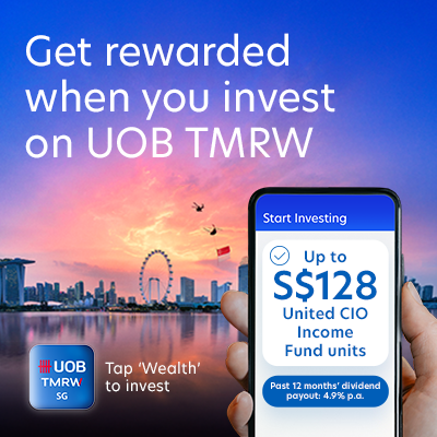 National Day Promo: Get up to S$128 worth of United CIO Income Fund units