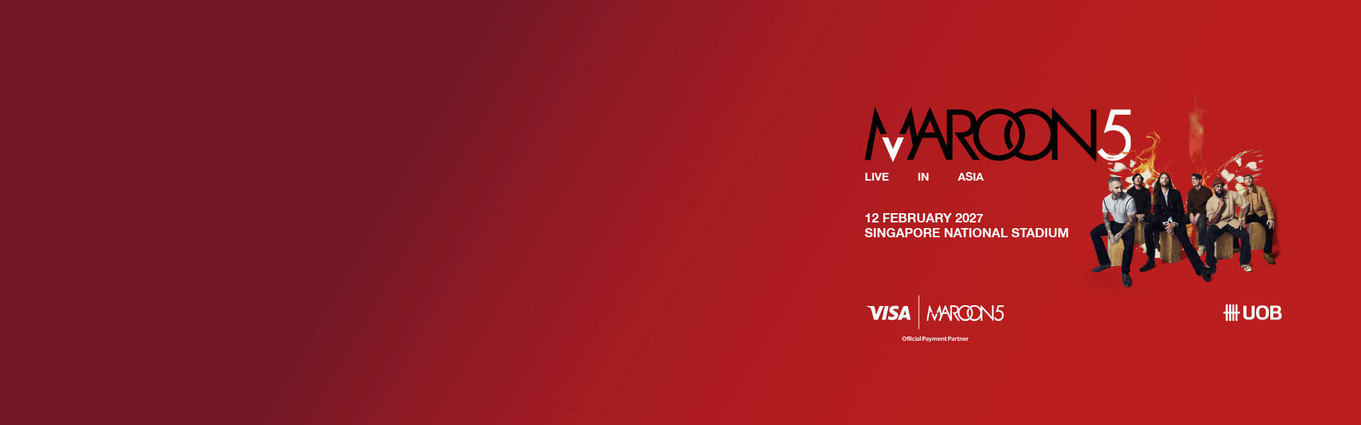 The Maroon 5 Asia 2027 Tour in Singapore