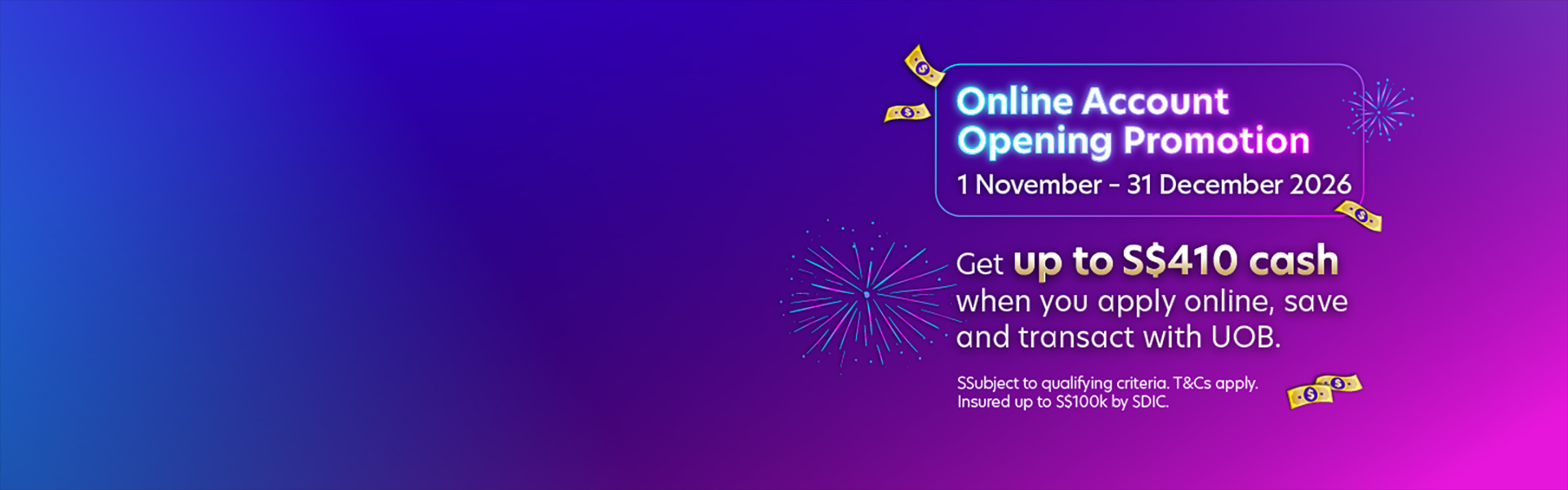 Online Account Opening Promotion