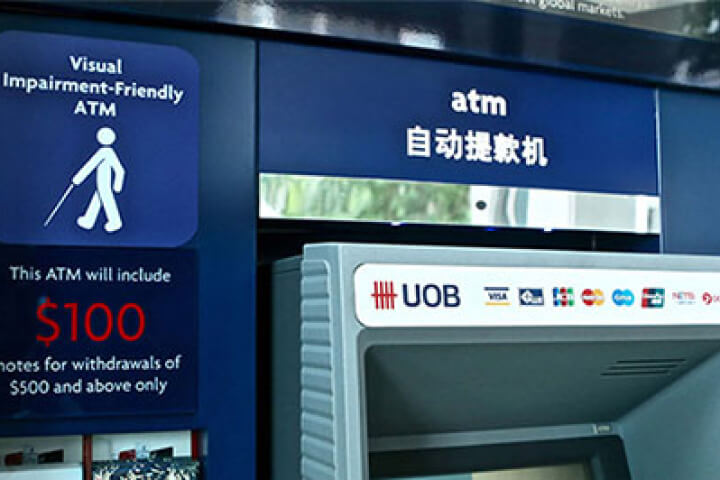 ATMs with special identifier decal