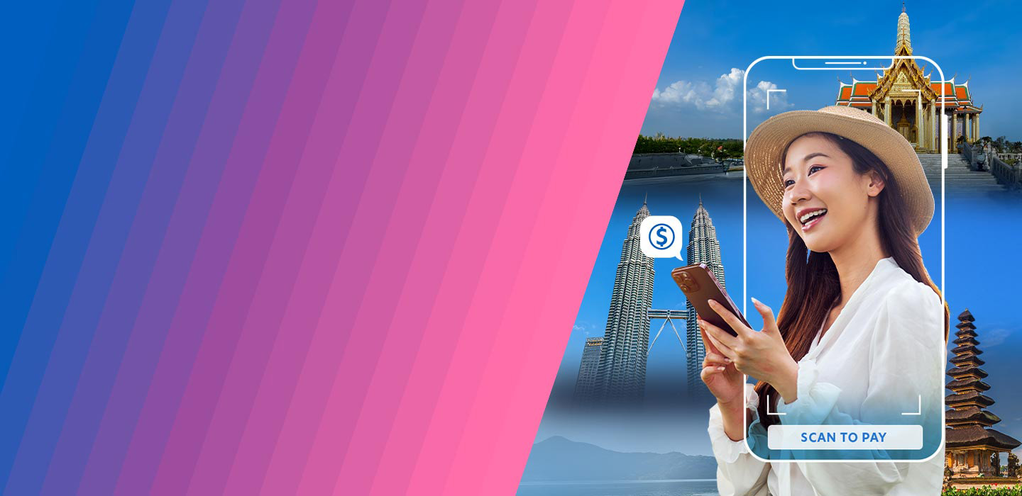 Scan to pay across the region to get 10% cashback