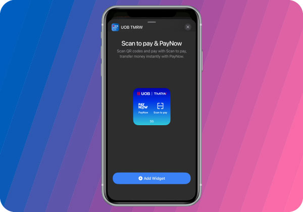 /Pay faster with the new UOB TMRW widget