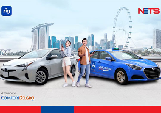 Get up to S$6 off your rides with NETS on CDG Zig app