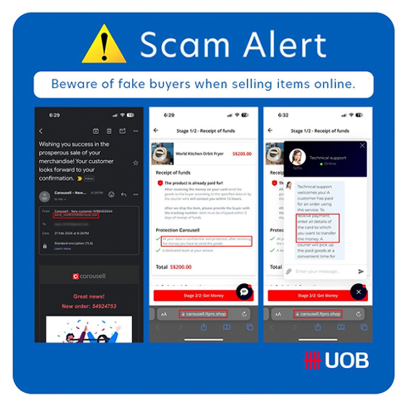 Fake buyers phishing scam alert!