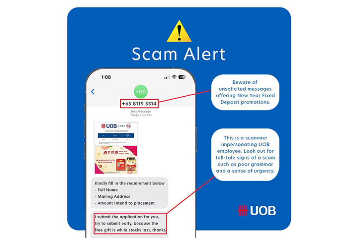 Fixed Deposit promotions Scam