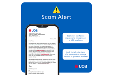 Is this a legitimate document from UOB?