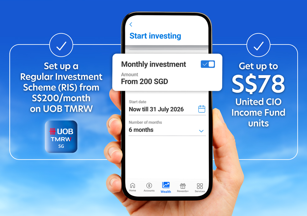 Limited slots available: Invest regularly & get up to S$78 in rewards