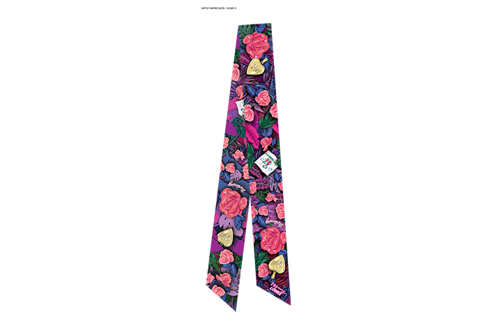 Collectible silk twilly scarf for the Super Mom: