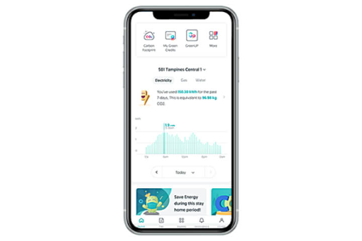 Go green with the Singapore Power  app