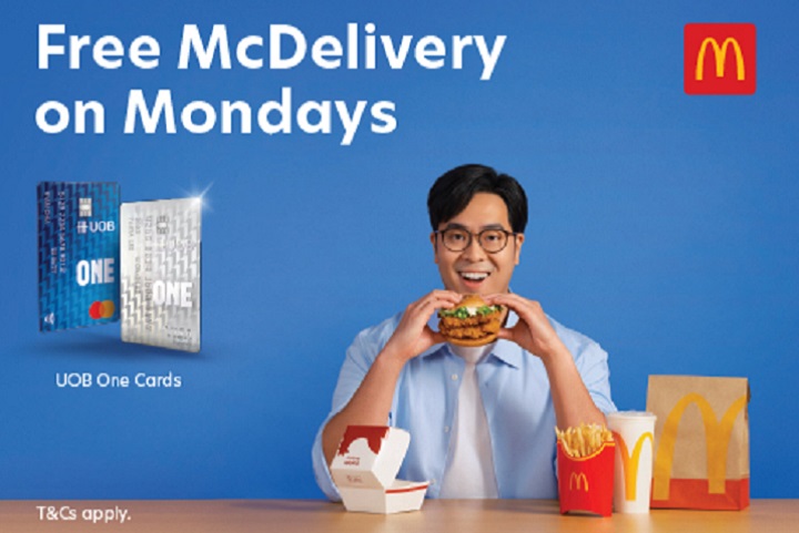 Free McDelivery on Mondays With UOB One Cards