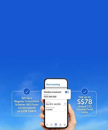 Get rewarded when you invest monthly on UOB TMRW 