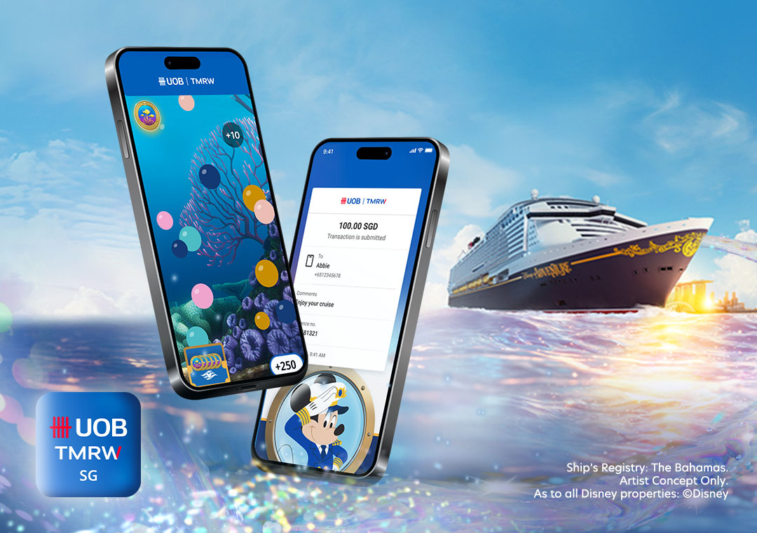 Discover magical rewards when you Play and Pay with UOB TMRW