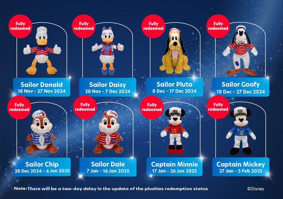 Spend and Collect: Take home exclusive Captain Mickey and friends plushies