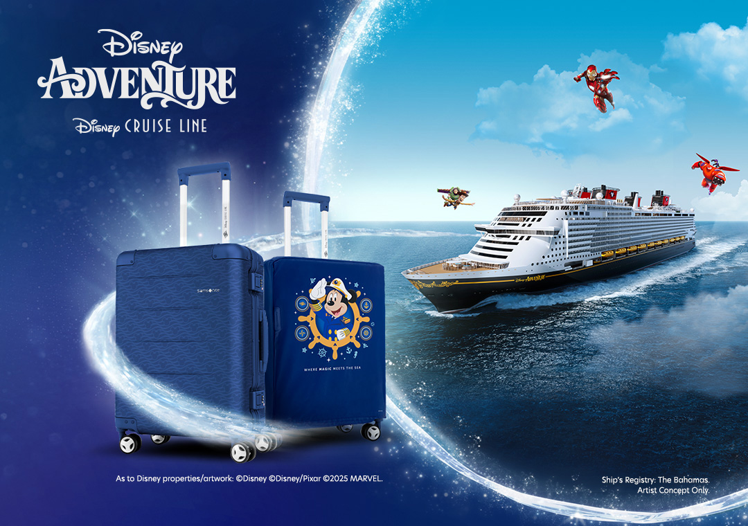 Spend & Get: Take home a limited edition Disney Cruise Line Samsonite aluminium luggage set