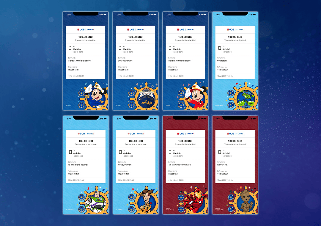 Personalise your payments on UOB TMRW