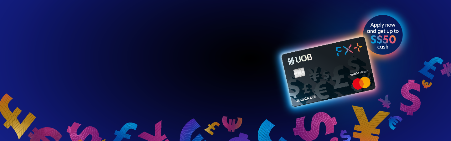 Receive up to S$50 cash when you apply online