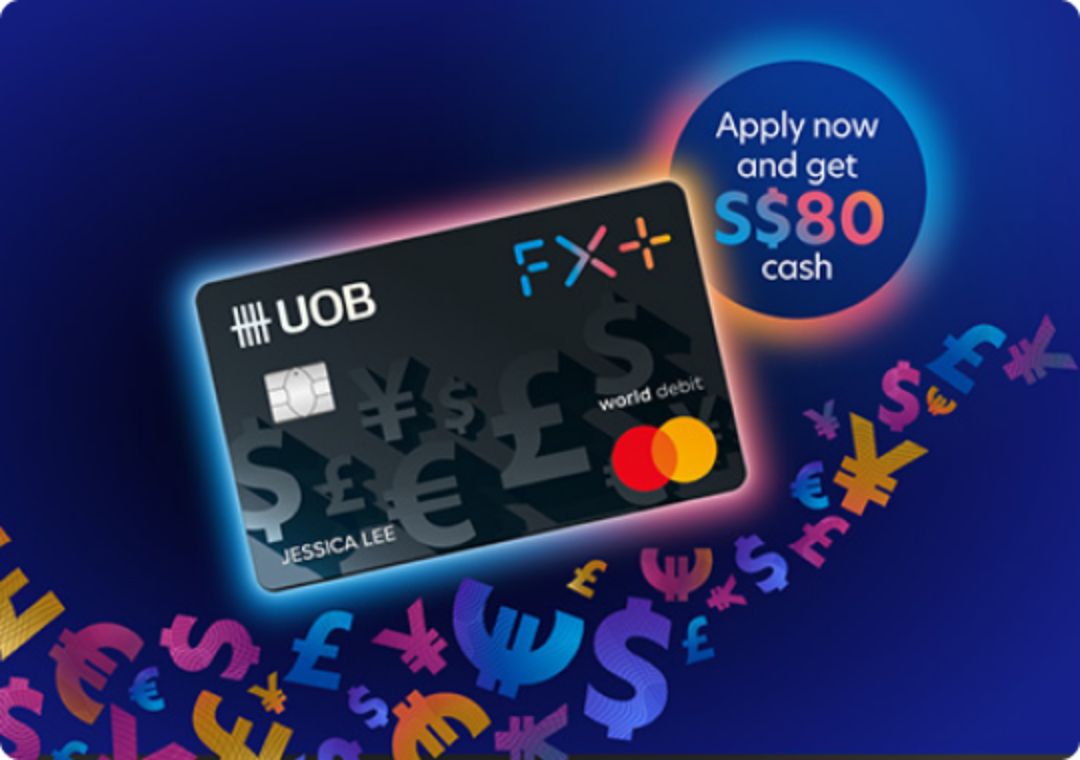 Extra S$80 cash when you apply online