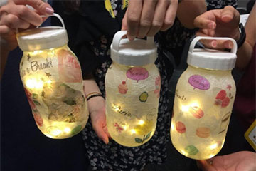 Decoupage Glass Bottled Lamp Workshop