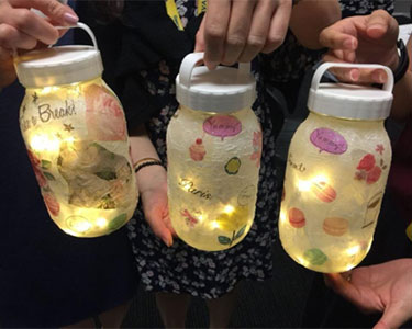 Decoupage Glass Bottled Lamp Workshop