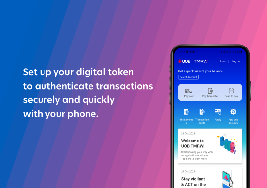 Safeguard your online card transactions with Digital Token