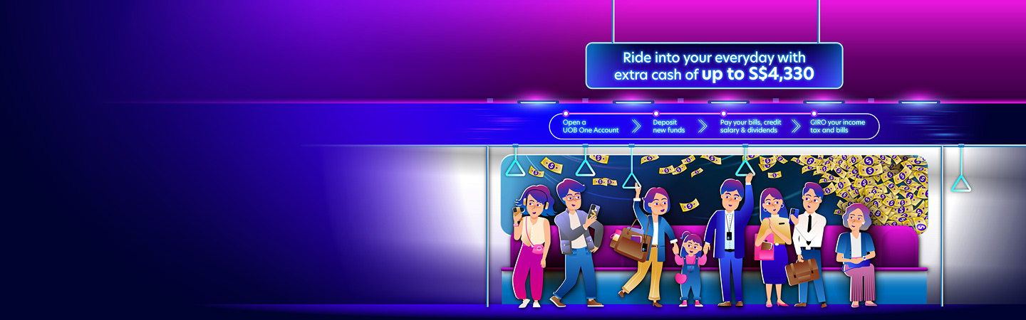 Ride into your everyday and get extra cash of up to S$4,330*. 