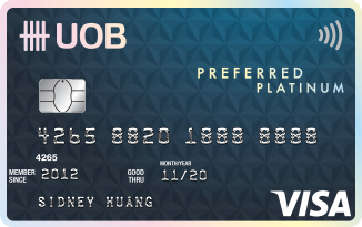 Image result for uob preferred platinum visa