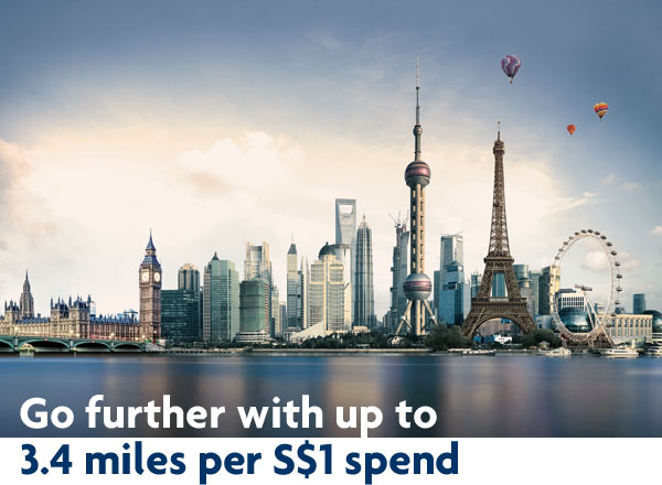 3 miles for every $1 spent. Let your overseas spend take you further.