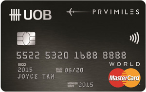 UOB PRVI Miles World Mastercard Card