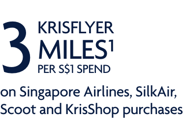 3 KrisFlyer miles