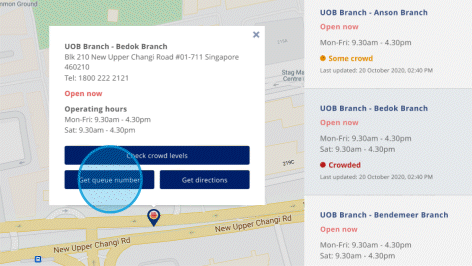 How To Get A Branch Queue Number Uob Singapore