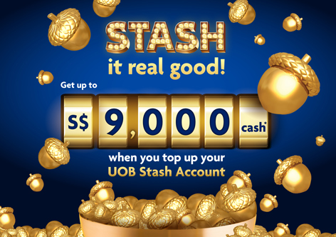 Stash Your Cash for 6 months and get up to S$9,000!