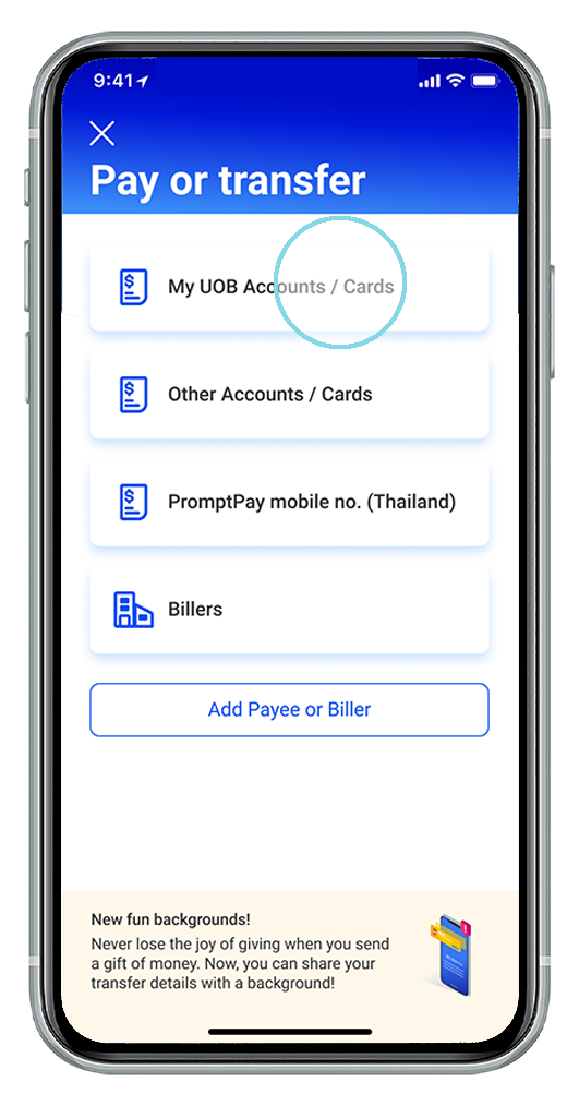 Uob Card Payment Modes